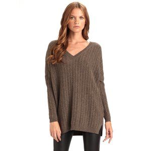 Vince Brown Cashmere Cableknit Sweater